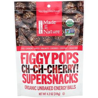 Made in Nature, Organic Figgy Pops, Ch-Ch-Chery Supersnacks, 119 г (4,2 унции)
