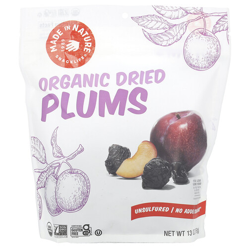 Made In Nature Organic Dried Plums, 13 oz (369 g)