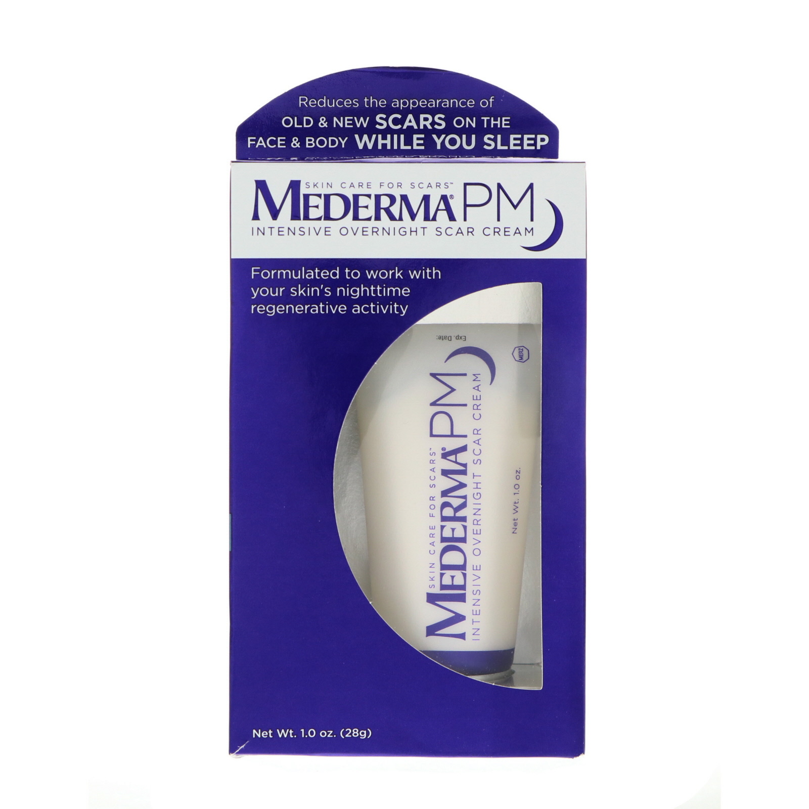 Mederma, PM, Intensive Overnight Scar Cream, 1.0 oz (28 g) - iHerb.com