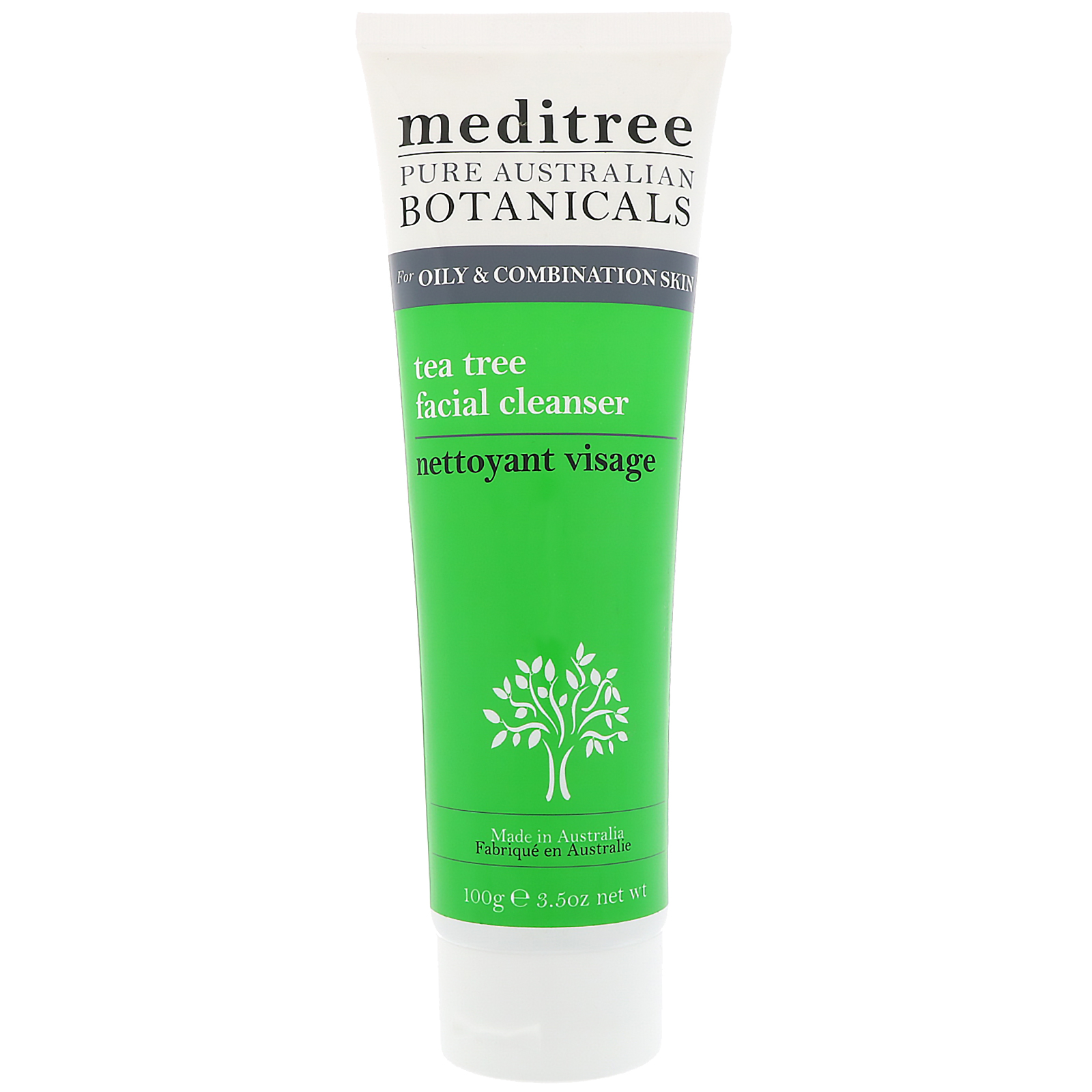 Meditree, Pure Australian Botanicals, Tea Tree Facial Cleanser, For Oily & Combination Skin, 3.5