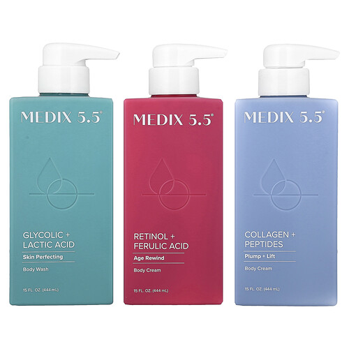 Medix 5.5, Smooth Firm Duel Firming Set, 3-teiliges Set, je 15 fl oz (444 ml)