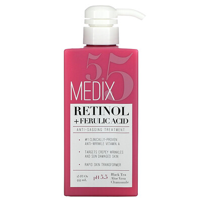 Medix 5.5 Retinol + Ferulic Acid, Anti-Sagging Treatment, 15 fl oz (444 ml)