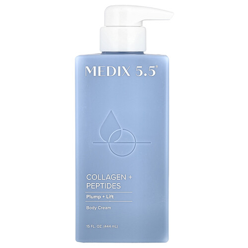 Medix 5.5 Body Cream, Collagen + Peptides, 15 fl oz (444 ml)