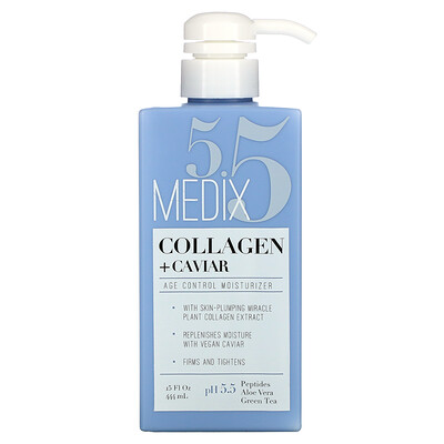 Купить Medix 5.5 Collagen + Caviar, увлажняющее средство для контроля возраста, 444 мл (15 жидк. Унций)