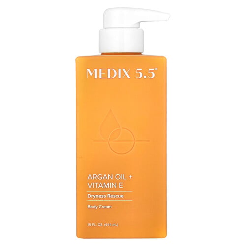 Medix 5.5 Body Cream, Argan Oil + Vitamin E, 15 fl oz (444 ml)