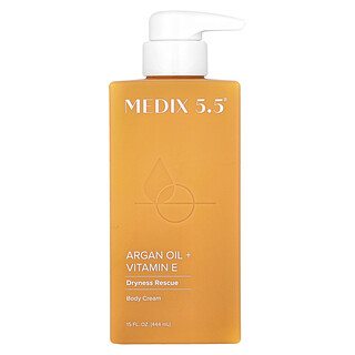 Medix 5.5, Crème pour le corps, Huile d'argan + vitamine E, 444 ml