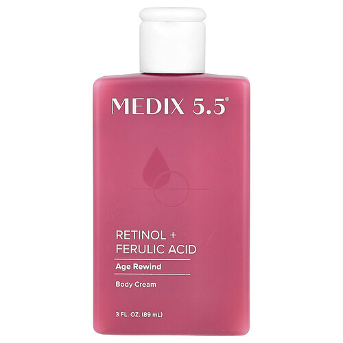 Medix 5.5 Body Cream, Age Rewind, Retinol + Ferulic Acid , 3 fl oz (89 ml)