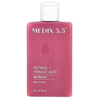 Medix 5.5, ボディクリーム、Age Rewind、レチノール＋フェルラ酸、89ml（3液量オンス）