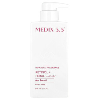 Medix 5.5, Krim Badan, Rewind Umur, Retinol + Asid Ferulik, 15 fl oz (444 ml)