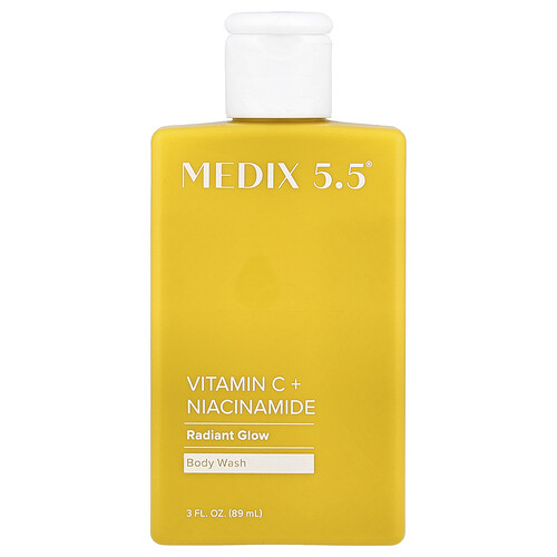 Medix 5.5 Body Wash, Radiant Glow, Vitamin C + Niacinamide, 3 fl oz (89 ml)