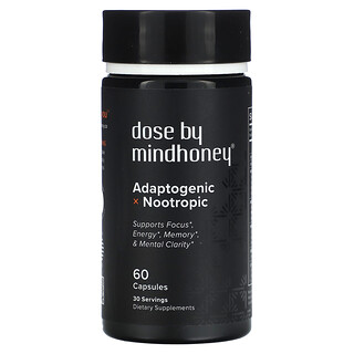 Mindhoney, Dosis, adaptogene nootropic, 60 capsules
