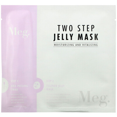 Meg Cosmetics Two Step Jelly Mask, Moisturizing and Vitalizing, 1 Set