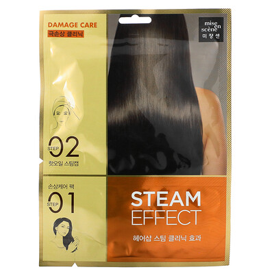 Mise En Scene Steam Effect для волос, средство для ухода за повреждениями, 1 набор