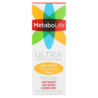 Metabolife, 超高级轻体配方，45 片囊片