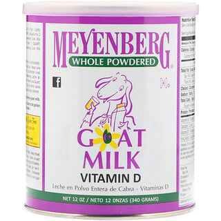 Meyenberg Goat Milk, Сухое козье молоко, витамин D, 12 унций (340 г)