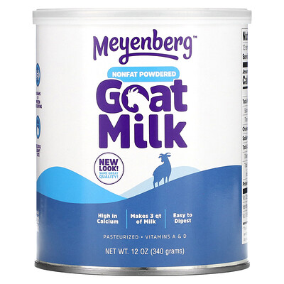 

Meyenberg Goat Milk, Nonfat Powdered Goat Milk, 12 oz (340 g)