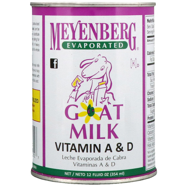 Meyenberg Goat Milk, Evaporated Goat Milk, Vitamin A & D, 12 fl oz (354
