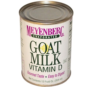 Купить Meyenberg Goat Milk, Evaporated Goat Milk, Vitamin A & D, 12 fl oz (354 ml)  на IHerb