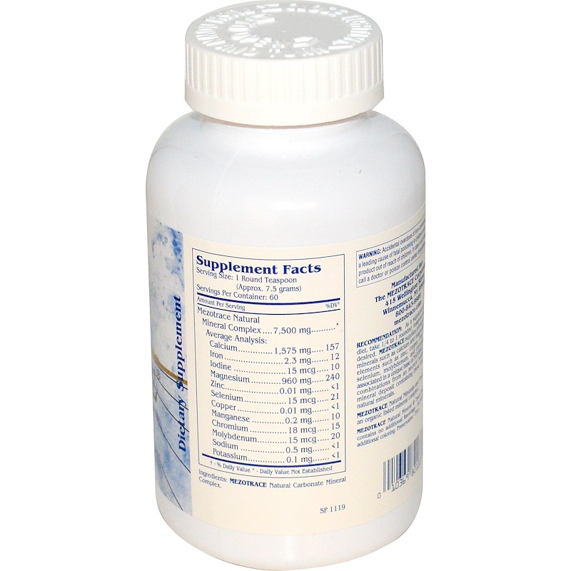 Mezotrace, Calcium / Magnesium, Powdered Minerals, 1 lb (454 g) iHerb