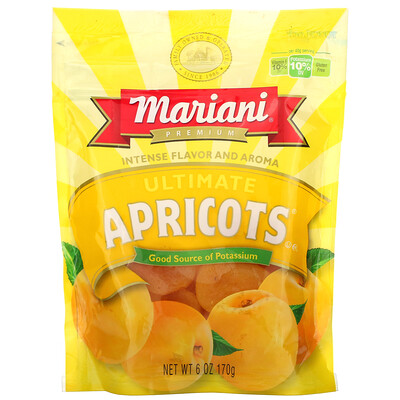 Mariani Dried Fruit Премиум, абрикосы высшего качества, 170 г (6 унций)