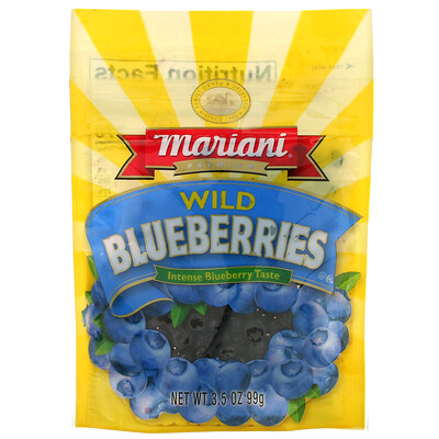 Mariani Dried Fruit Premium, Wild Blueberries, 3.5 oz (99 g)