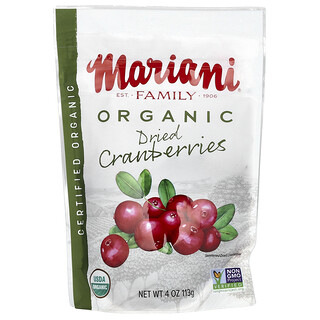 Mariani, Organik Kurutulmuş Kızılcık, 4 oz (113 gr)