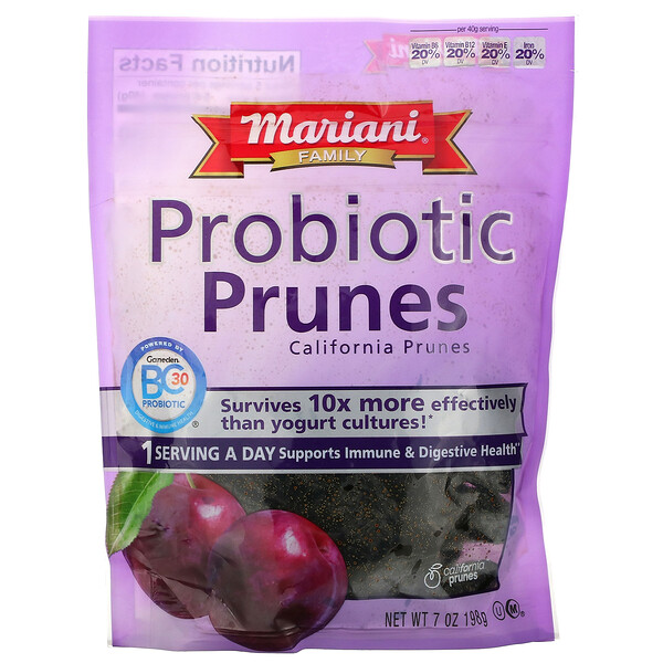 Mariani Dried Fruit‏, Family, Probiotic Prunes, 7 oz (198 g)