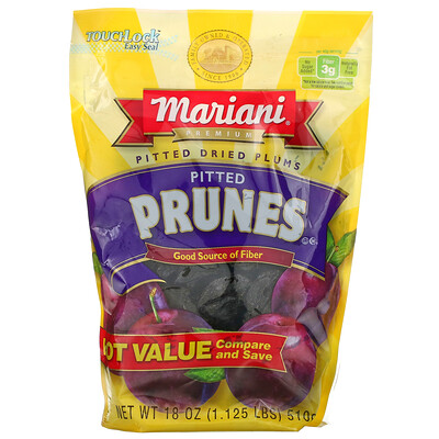 Mariani Dried Fruit Premium, Pitted Prunes, 18 oz (510 g)