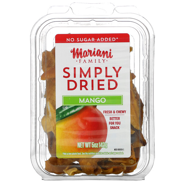 Mariani Dried Fruit‏, Family, Simply Dried, Mango, 5 oz ( 142 g)