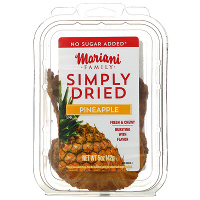Mariani Dried Fruit Family, Simply Dried, Pineapple, 5 oz ( 142 g)