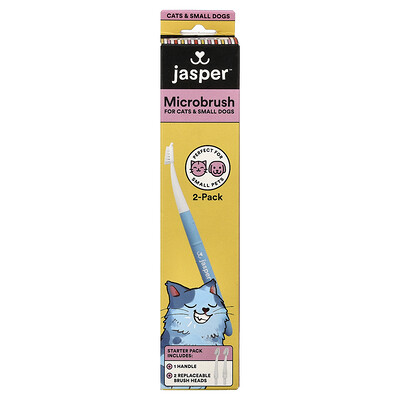 Product Image for Jasper, Microbrush Kit, For Cats & Small Dogs, 3 Piece Kit