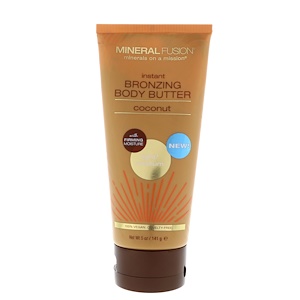 Отзывы о Минерал Фьюжн, Instant Bronzing Body Butter, Light/Medium, Coconut, 5 oz (141 g)