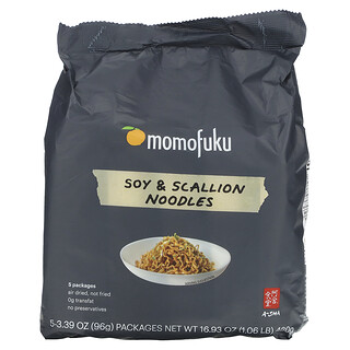 Momofuku, Soy & Scallion Noodles, 5 Packs, 3.39 oz (96 g) Each