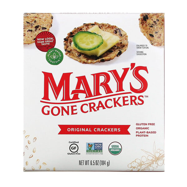 Mary's Gone Crackers‏, קרקרים מקוריים, 184 גרם (6.5 אונקיות)