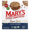 Mary's Gone Crackers(メアリーズゴーンクラッカーズ), オーガニック、スーパーシードクラッカー、クラシック、155g（5.5oz）