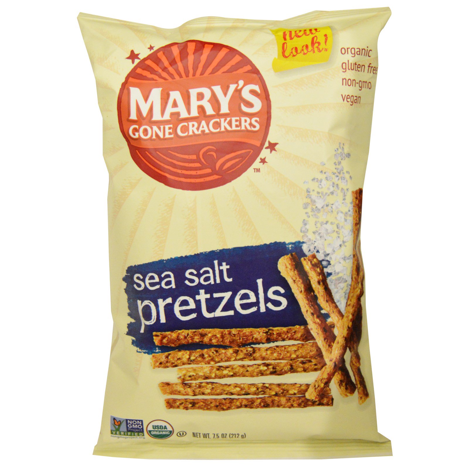 Marys Gone Crackers Organic Stick And Twigs Pretzels Sea Salt 75 Oz