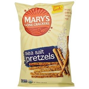 Отзывы о Мэри Гон Крэкэрс, Organic, Stick & Twigs Pretzels, Sea Salt, 7.5 oz (212 g)