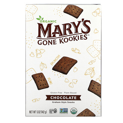 Mary's Gone Crackers Organic Graham Style Snacks, шоколад, 142 г (5 унций)