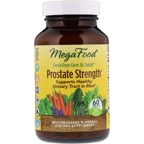MegaFood, Prostata-Stärke, 60 Tabletten