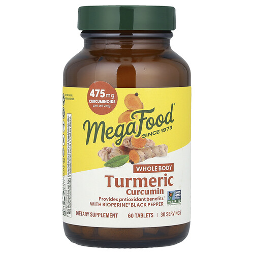 Megafood Turmeric Curcumin, 60 Tablets