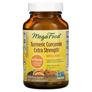 MegaFood, Turmeric Curcumin Extra Strength, 60 Tablets