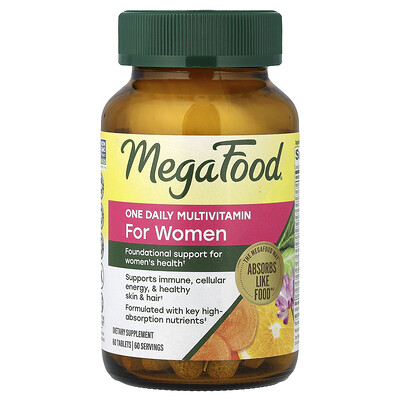 MegaFood One Daily Multivitamin For Women 60 Tablets