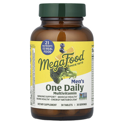 MegaFood, Suplemento para hombres, Un comprimido diario, 30 comprimidos