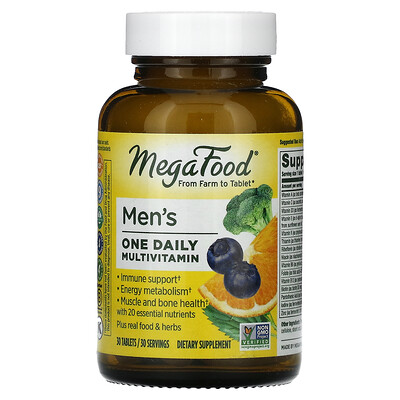 

MegaFood Men’s One Daily Multivitamin 30 Tablets