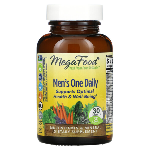 MegaFood, Men’s One Daily , 30 Tablets