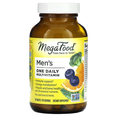 

MegaFood Men's One Daily Multivitamin 90 Tablets