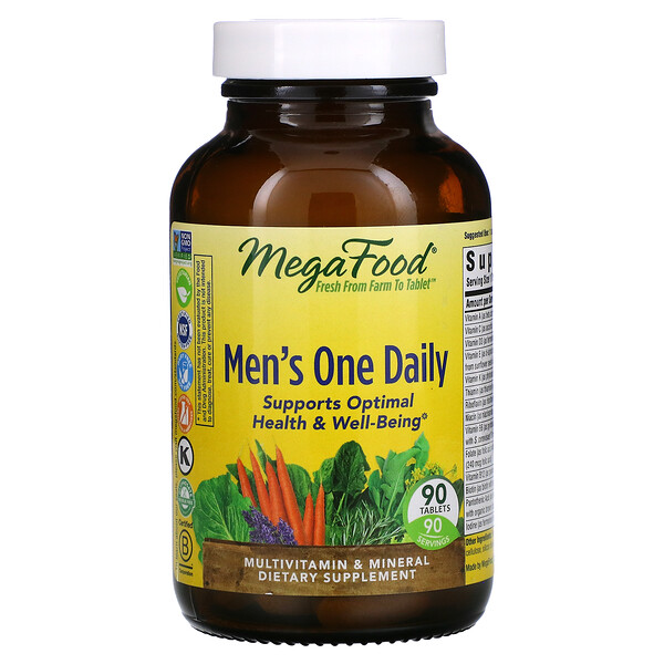 MegaFood, Suplemento de un comprimido diario para hombres, 90 comprimidos