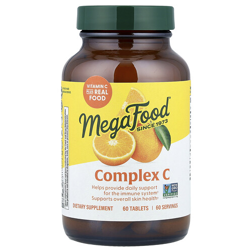 MegaFood, Complex C, Vitamin-C-Komplex, 60 Tabletten