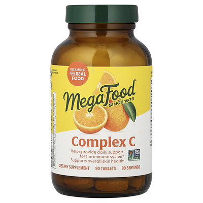 MegaFood, Complejo de vitamina C, 90 comprimidos