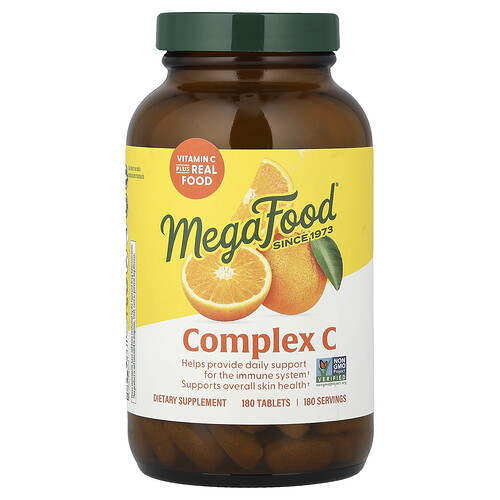 MegaFood, Komplex C, 180 tabletter